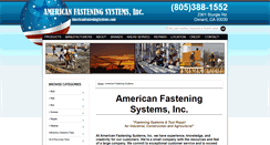 Desktop Screenshot of americanfasteningsystems.com