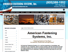 Tablet Screenshot of americanfasteningsystems.com